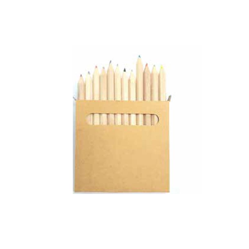 12 Wooden Color Pensil Set with Carton Box